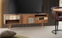 Giner y Colomer Mueble TV Madera de Mango Nogal Claro 160 cm 3 Cajones
