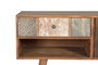 Giner y Colomer Mueble TV Madera de Mango Nogal Claro 160 cm 3 Cajones