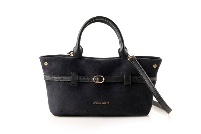Vince Camuto Mini - Suede Black Bolso Tote Negro de Polipiel para Mujer