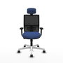 PIQUERAS Y CRESPO Silla de oficina Yunquera con mecanismo Sincro/Traslack Azul marino