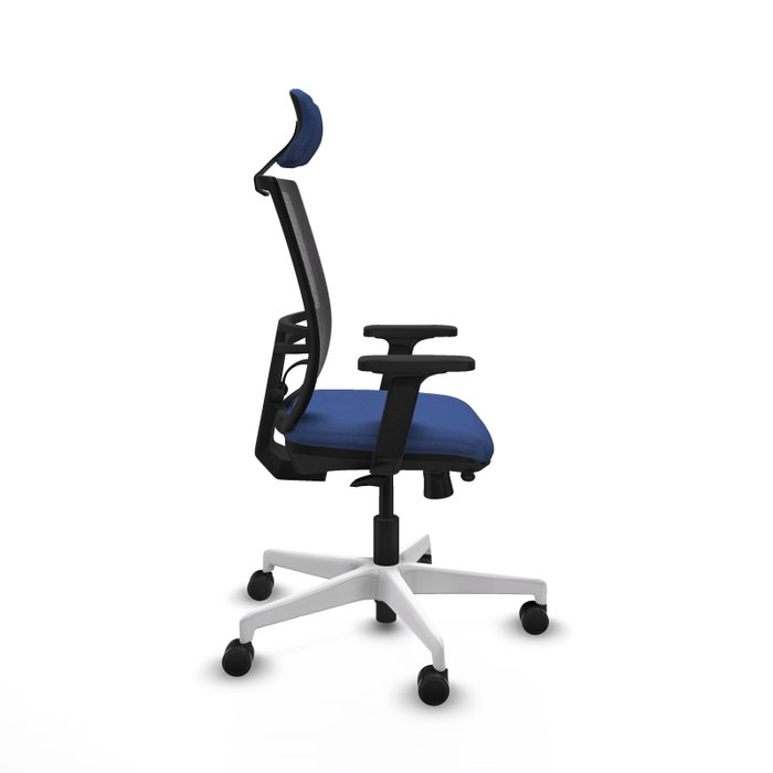 PIQUERAS Y CRESPO Silla de oficina Yunquera con mecanismo Sincro/Traslack Azul marino PIQUERAS Y CRESPO Silla de oficina Yunquera con mecanismo Sincro/Traslack Azul marino