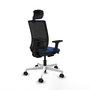 PIQUERAS Y CRESPO Silla de oficina Yunquera con mecanismo Sincro/Traslack Azul marino