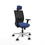 PIQUERAS Y CRESPO Silla de oficina Yunquera con mecanismo Sincro/Traslack Azul marino