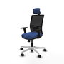 PIQUERAS Y CRESPO Silla de oficina Yunquera con mecanismo Sincro/Traslack Azul marino