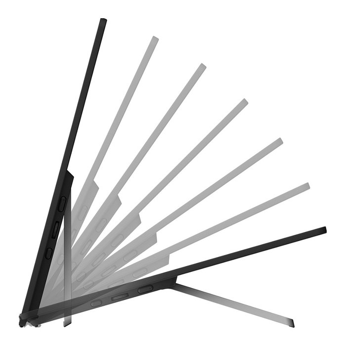 Ricoh 150BW Monitor Portátil Táctil 15.6" OLED Full HD 1920x1080, 300 cd/m², Wi-Fi, USB, Batería Recargable, Negro