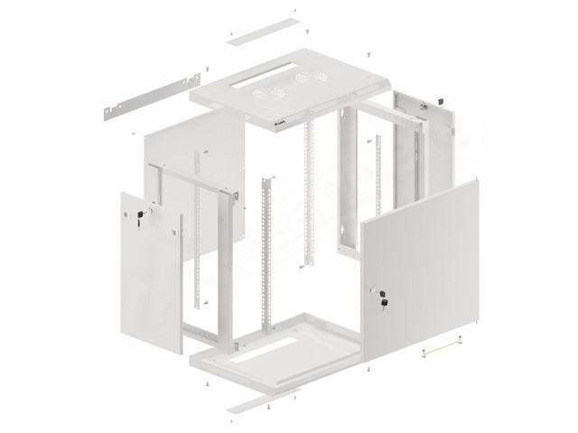 LANBERG Lanberg WF01-6412-00S Armario Rack 12U Bastidor de Pared Gris LANBERG Lanberg WF01-6412-00S Armario Rack 12U Bastidor de Pared Gris