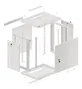 Lanberg Armario Rack Mural 12U 600x450 Gris