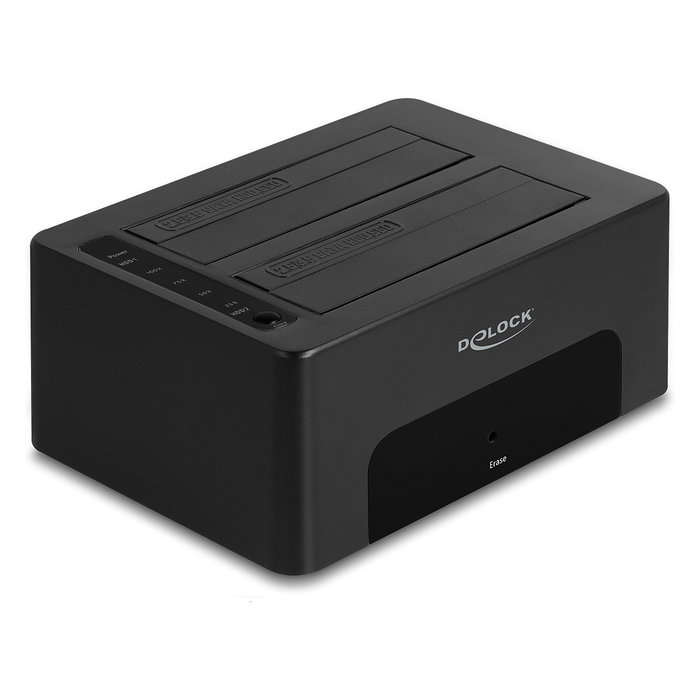 DeLOCK Docking Station USB Dual para 2 Unidades SATA HDD/SSD con Función de Clonación y Borrado, Referencia: 11599 DeLOCK Docking Station USB Dual para 2 Unidades SATA HDD/SSD con Función de Clonación y Borrado, Referencia: 11599