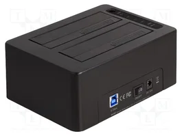 DeLOCK Estación de acoplamiento dual USB para 2 x SATA HDD/SSD 64187