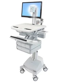 Ergotron StyleView Wagen mit LCD-Gelenk SLA-Antrieb 4 Schublade