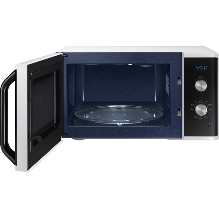 Samsung MG23K3614AW Microondas con Grill, 23L, Blanco/Negro