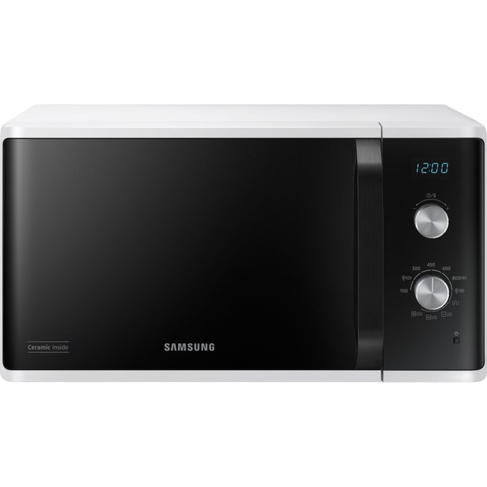 Samsung MG23K3614AW Microondas con Grill, 23L, Blanco/Negro