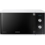 Samsung MG23K3614AW Microondas con Grill, 23L, Blanco/Negro