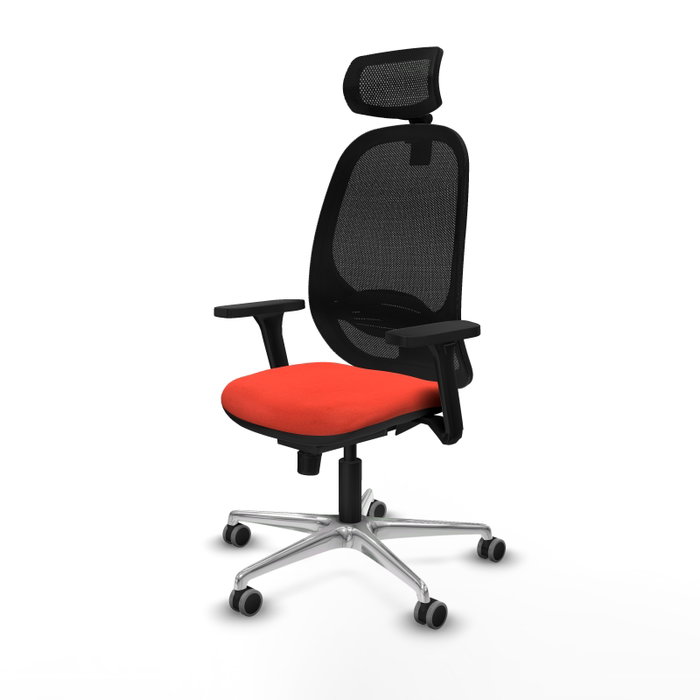 PIQUERAS Y CRESPO Silla de oficina Cilanco con Mecanismo Sincro, Naranja oscuro y Negro PIQUERAS Y CRESPO Silla de oficina Cilanco con Mecanismo Sincro, Naranja oscuro y Negro