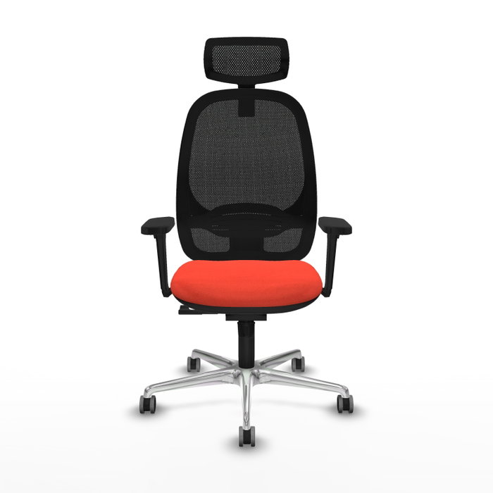 PIQUERAS Y CRESPO Silla de oficina Cilanco con Mecanismo Sincro, Naranja oscuro y Negro PIQUERAS Y CRESPO Silla de oficina Cilanco con Mecanismo Sincro, Naranja oscuro y Negro