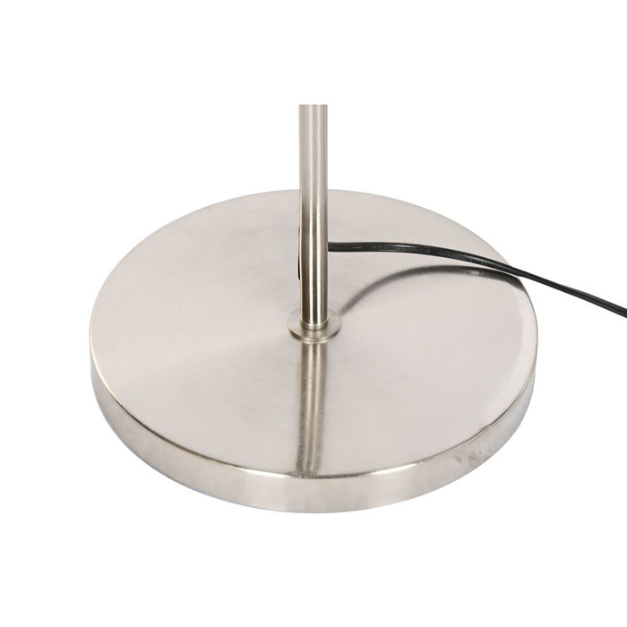 DKD Home Decor Lámpara de Pie Gris y Plateado en Poliéster y Metal DKD Home Decor Lámpara de Pie Gris y Plateado en Poliéster y Metal