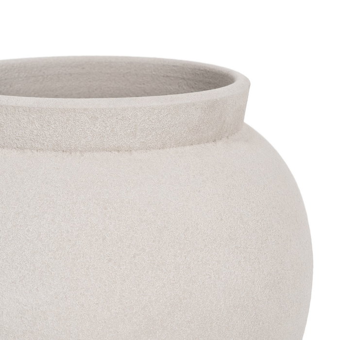 Macetero Blanco Cerámica Decoración 39 X 39 X 38 cm