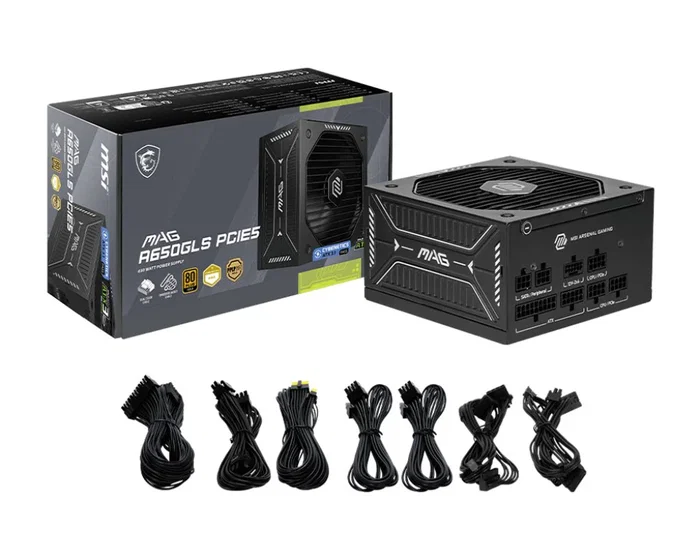 MSI MAG A650GLS PCIE5 650 W 80 PLUS Gold Modular MSI MAG A650GLS PCIE5 650 W 80 PLUS Gold Modular