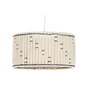 DKD Home Decor Lámpara de Techo de Algodón y Yute Nudo Natural