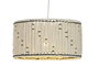 DKD Home Decor Lámpara de Techo de Algodón y Yute Nudo Natural