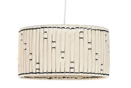 DKD Home Decor Lámpara de Techo de Algodón y Yute Nudo Natural