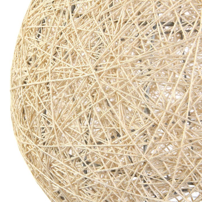 Home Deco Light Pantalla Decorativa Beige Tejida para Ambiente Suave 30 cm