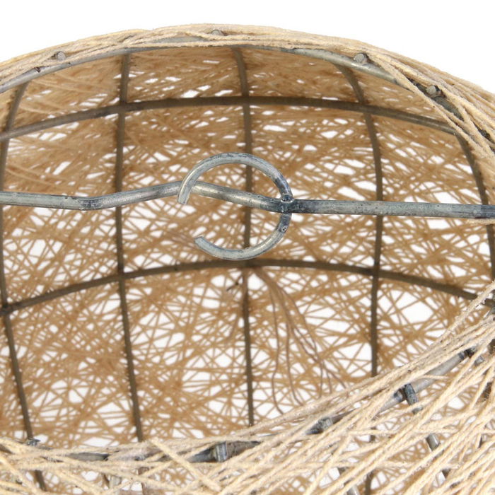 Home Deco Light Pantalla Decorativa Beige Tejida para Ambiente Suave 30 cm