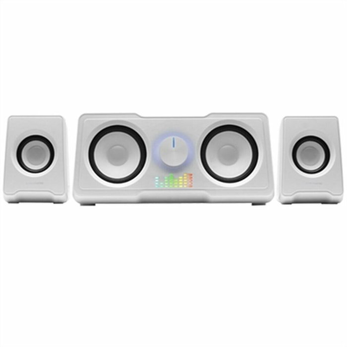 Mars Gaming MS22W Altavoces 2.2 de 35W con DSP e Iluminación RGB Blanco