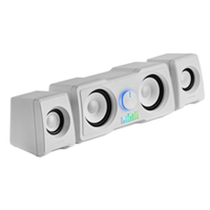 Mars Gaming MS22W Altavoces 2.2 de 35W con DSP e Iluminación RGB Blanco