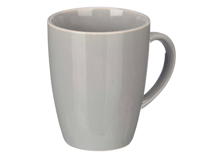 Vessia Jarra Mug Gris 330 ml 11.5x10.5x8.5 cm Cerámica Loza (Set de 24)