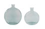 DKD Home Decor Set de 2 Jarrones de Cristal Azul