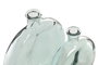 DKD Home Decor Set de 2 Jarrones de Cristal Azul