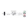 DeLOCK Conector de cable RJ45 hembra a 2 x RJ45 hembra Cat.6A impermeable