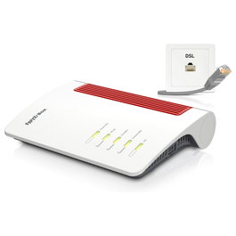 FRITZ!Box 7690 International - Router de sobremesa Wi-Fi 7 (802.11be) Dual-Band, ADSL2+/VDSL, 3 Puertos LAN 2.5GbE, USB, Blanco
