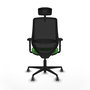 PIQUERAS Y CRESPO Silla de oficina Mardos con mecanismo Sincro/Traslack Verde y Negro