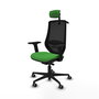 PIQUERAS Y CRESPO Silla de oficina Mardos con mecanismo Sincro/Traslack Verde y Negro