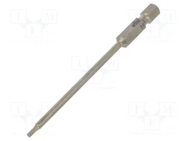 WIHA Punta de destornillador hexagonal HEX 2 mm 1/4 pulgada 90 mm