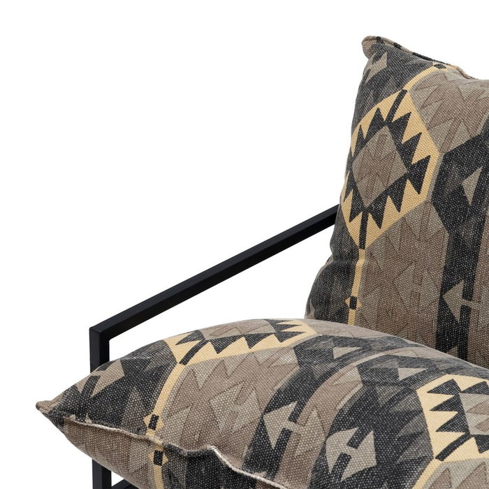 Ixia Sillón Negro-Taupe Tejido y Metal Ixia Sillón Negro-Taupe Tejido y Metal