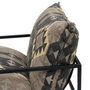 Ixia Sillón Negro-Taupe Tejido y Metal