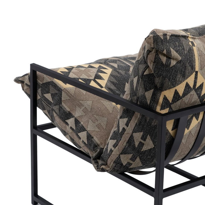 Ixia Sillón Negro-Taupe Tejido y Metal Ixia Sillón Negro-Taupe Tejido y Metal