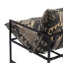 Ixia Sillón Negro-Taupe Tejido y Metal
