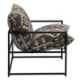 Ixia Sillón Negro-Taupe Tejido y Metal