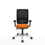 PIQUERAS Y CRESPO Silla de oficina Zulema Naranja y Negro