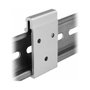 DeLOCK 65991 Clip de montaje de aluminio para riel DIN con 3 orificios de fijación