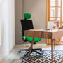 PIQUERAS Y CRESPO Silla de oficina Yunquera Verde petróleo y Negro
