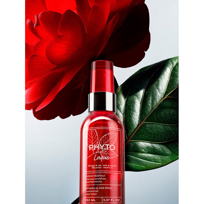 Phyto Laca Vegetal para Fijación Ligera y Duradera, Acabado Natural y Suave, con Proteína de Seda, 150 ml