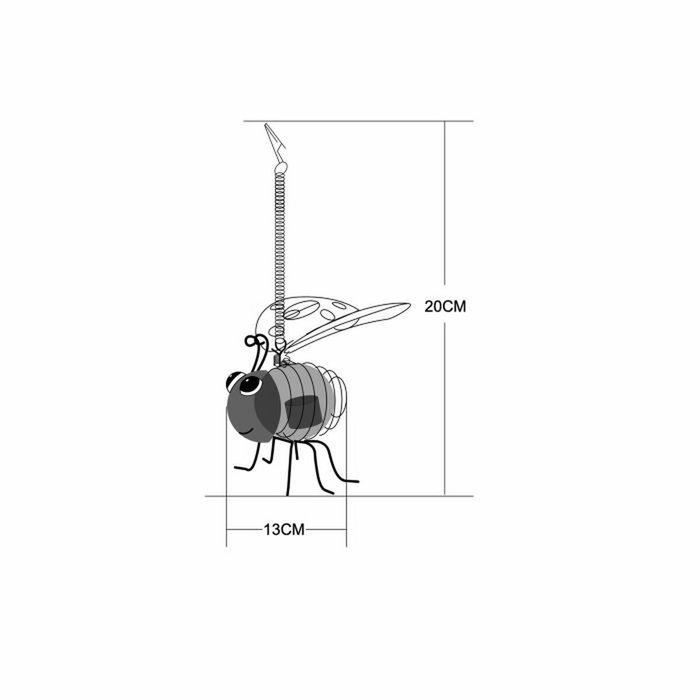 Galix Clip-on solar ladybug con luz LED cálida