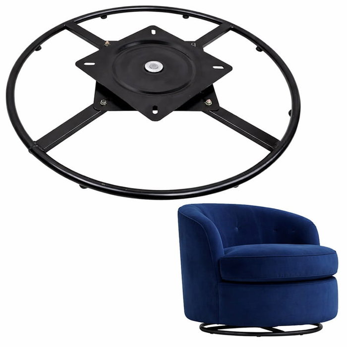 Q&Q Base Giratoria 360° Para Sillón, Diámetro 600 Mm, Plato Giratorio, Negro, Carga Máxima 150 Kgs Q&Q Base Giratoria 360° Para Sillón, Diámetro 600 Mm, Plato Giratorio, Negro, Carga Máxima 150 Kgs