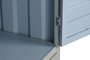 DKD Home Decor Armario Vintage Azul Celeste Metal Container 112 x 46 x 174 cm con 3 Cajones y 2 Puertas