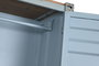 DKD Home Decor Armario Vintage Azul Celeste Metal Container 112 x 46 x 174 cm con 3 Cajones y 2 Puertas
